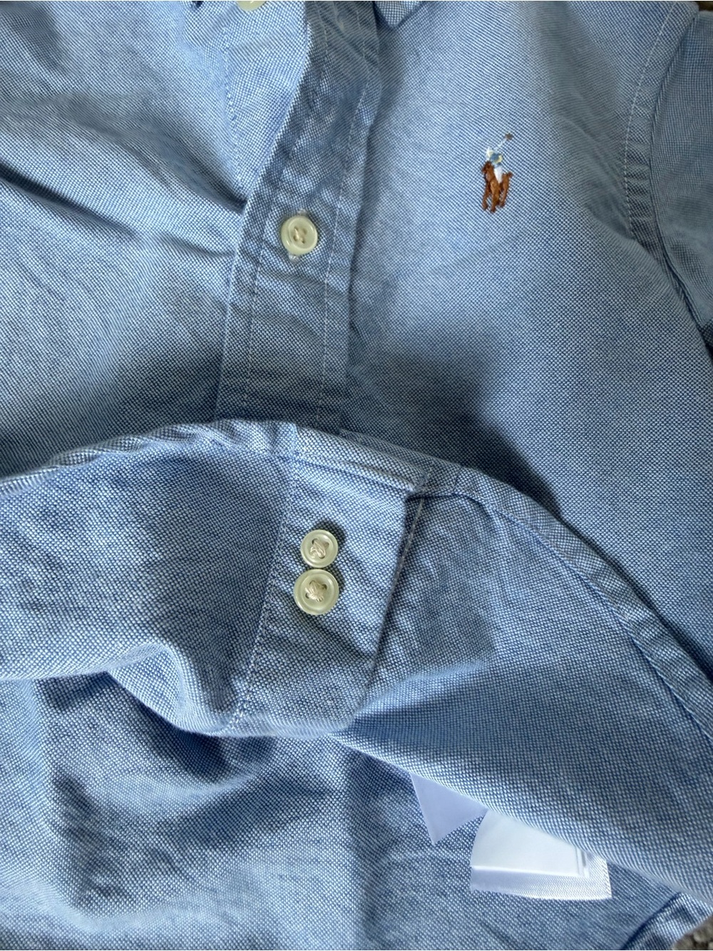 Ralph Lauren Baby Boy Iconic Oxford Shirt Button-Down Shirt Size 6M - Picture 5 of 5